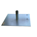 Pipe & Drape Base (8"x14") BLACK (62lbs.) 2"x8" Pin for 24' Max. Height